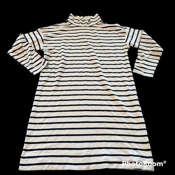 Striped vineyard vines knit long sleeve turtleneck dress - Picture 1 of 9